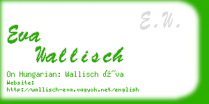 eva wallisch business card